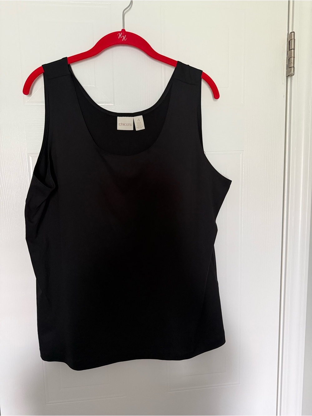 Chico's Black Scoop Neck Tank Top